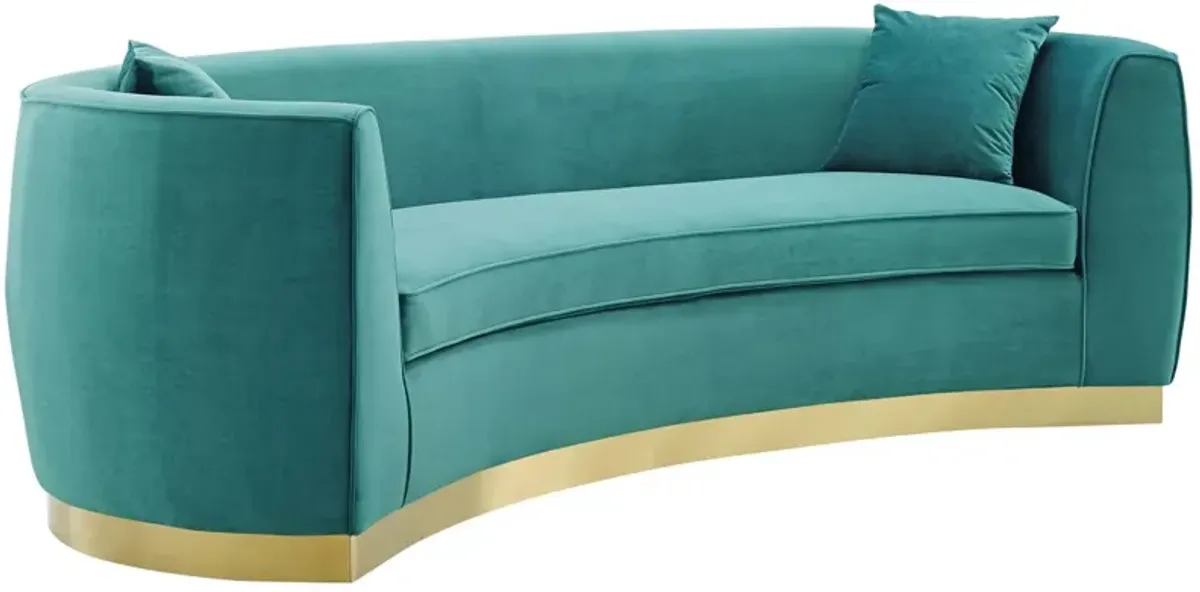 Resolute Curved Performance Velvet Sofa by Modway