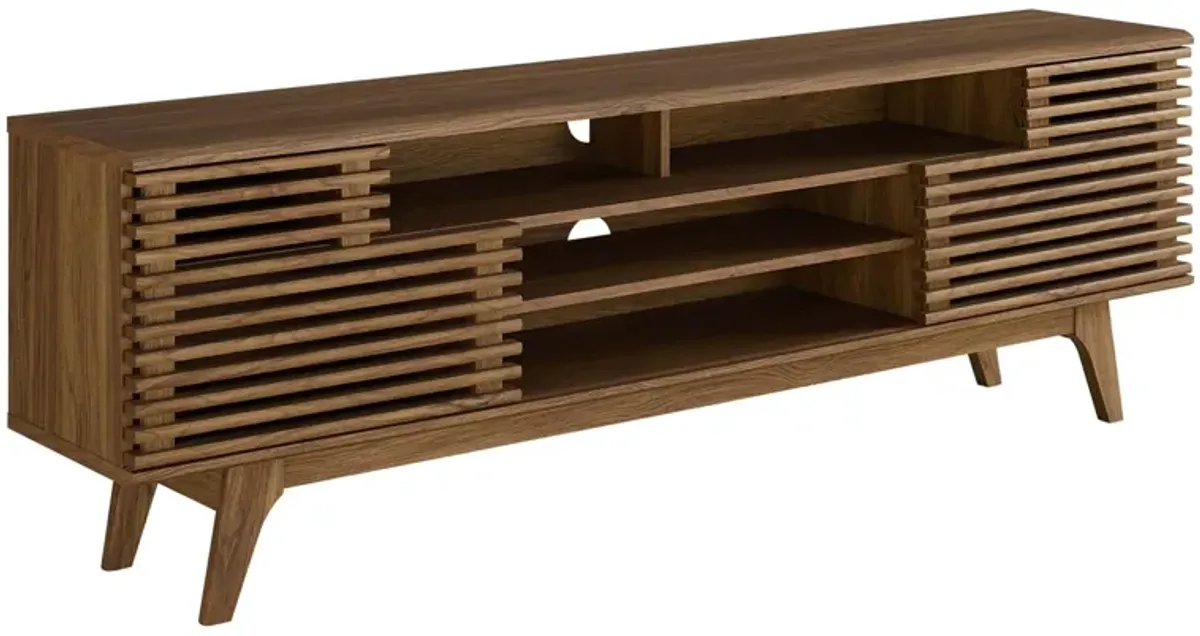 Render 71" Media Console TV Stand by Modway Walnut
