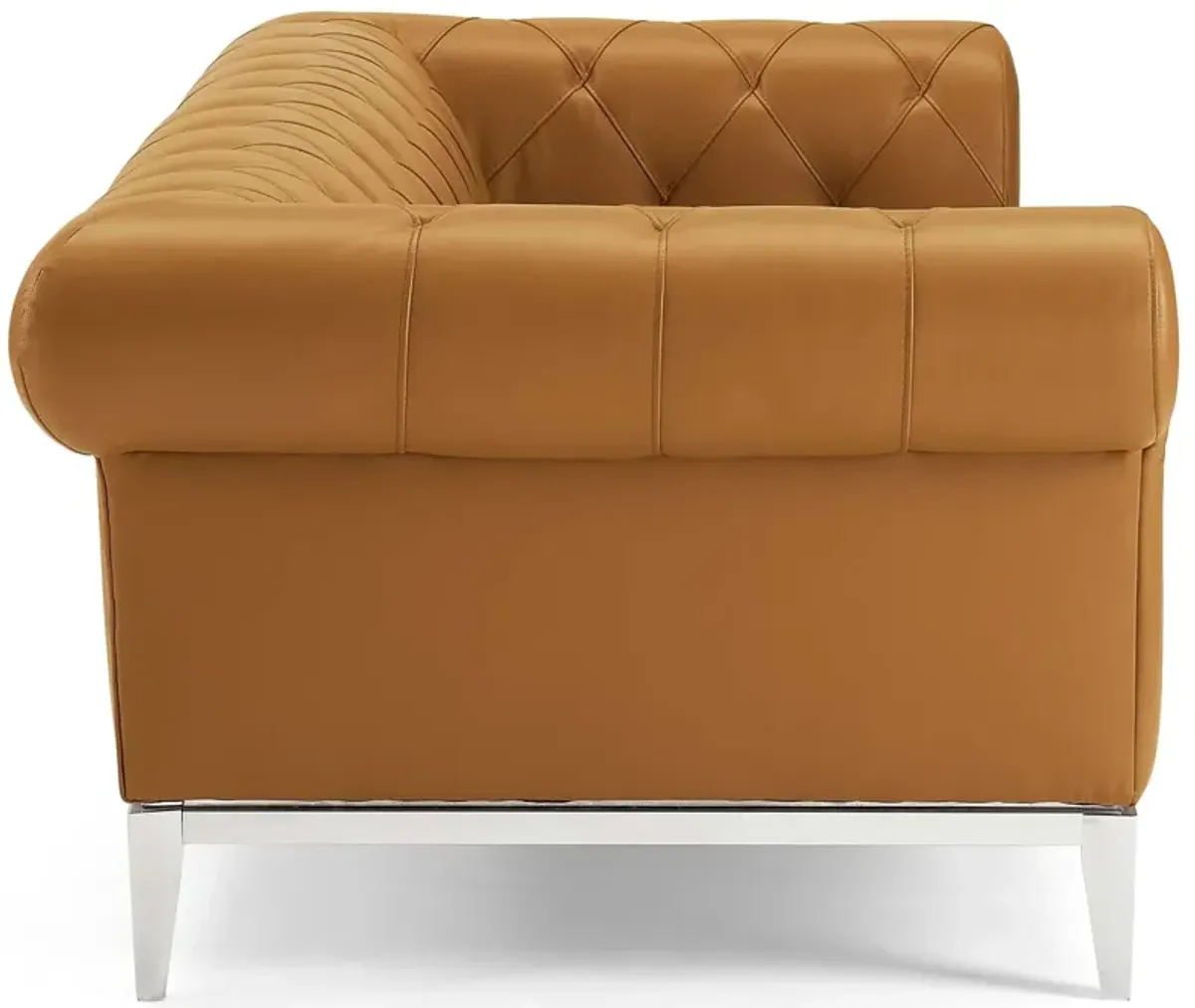 Idyll Tufted Button Upholstered Leather Chesterfield Sofa by Modway