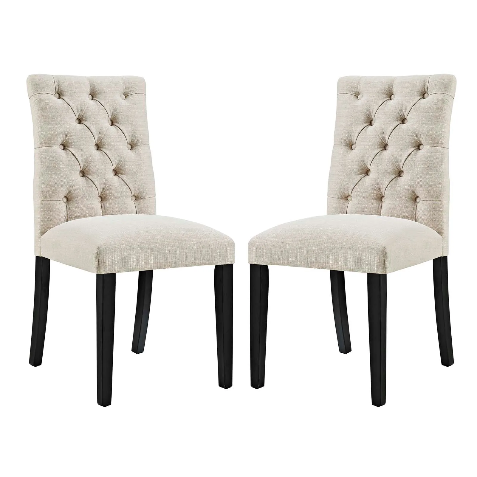 Duchess Fabric Dining Chair Set of 2 by Modway