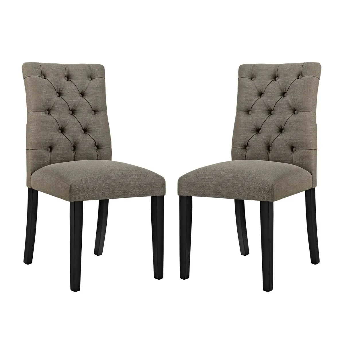 Duchess Fabric Dining Chair Set of 2 by Modway Granite