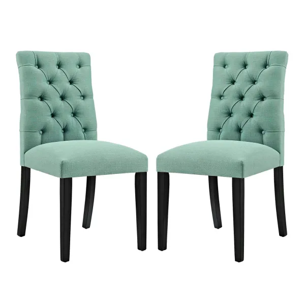 Duchess Fabric Dining Chair Set of 2 by Modway Laguna