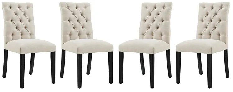 Duchess Dining Chair Fabric Set of 4 by Modway