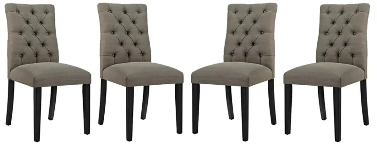 Duchess Dining Chair Fabric Set of 4 by Modway