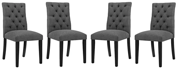 Duchess Dining Chair Fabric Set of 4 by Modway