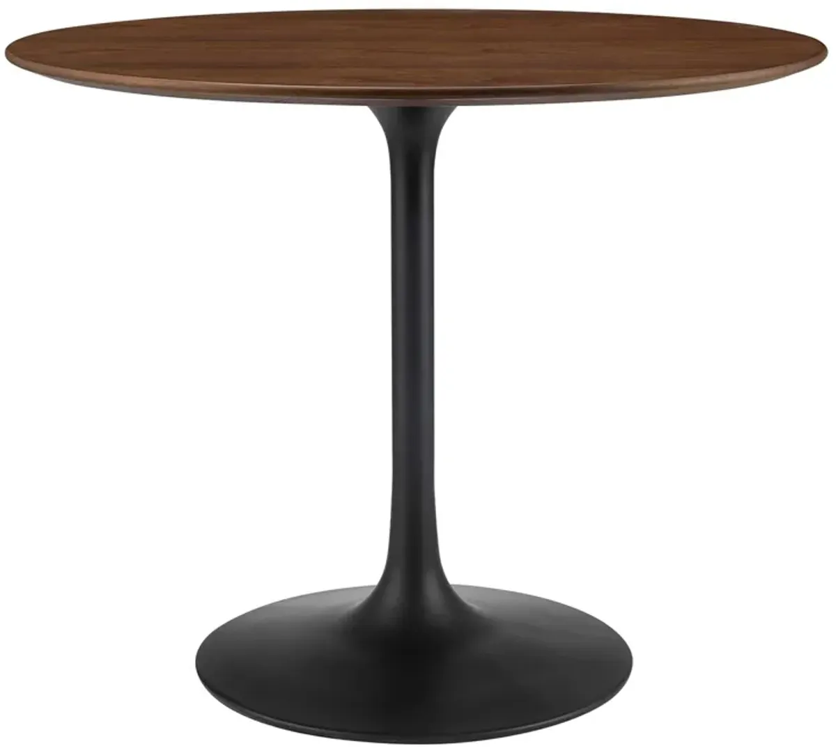 Lippa Round 36" Dining Table by Modway Wood / Black Walnut