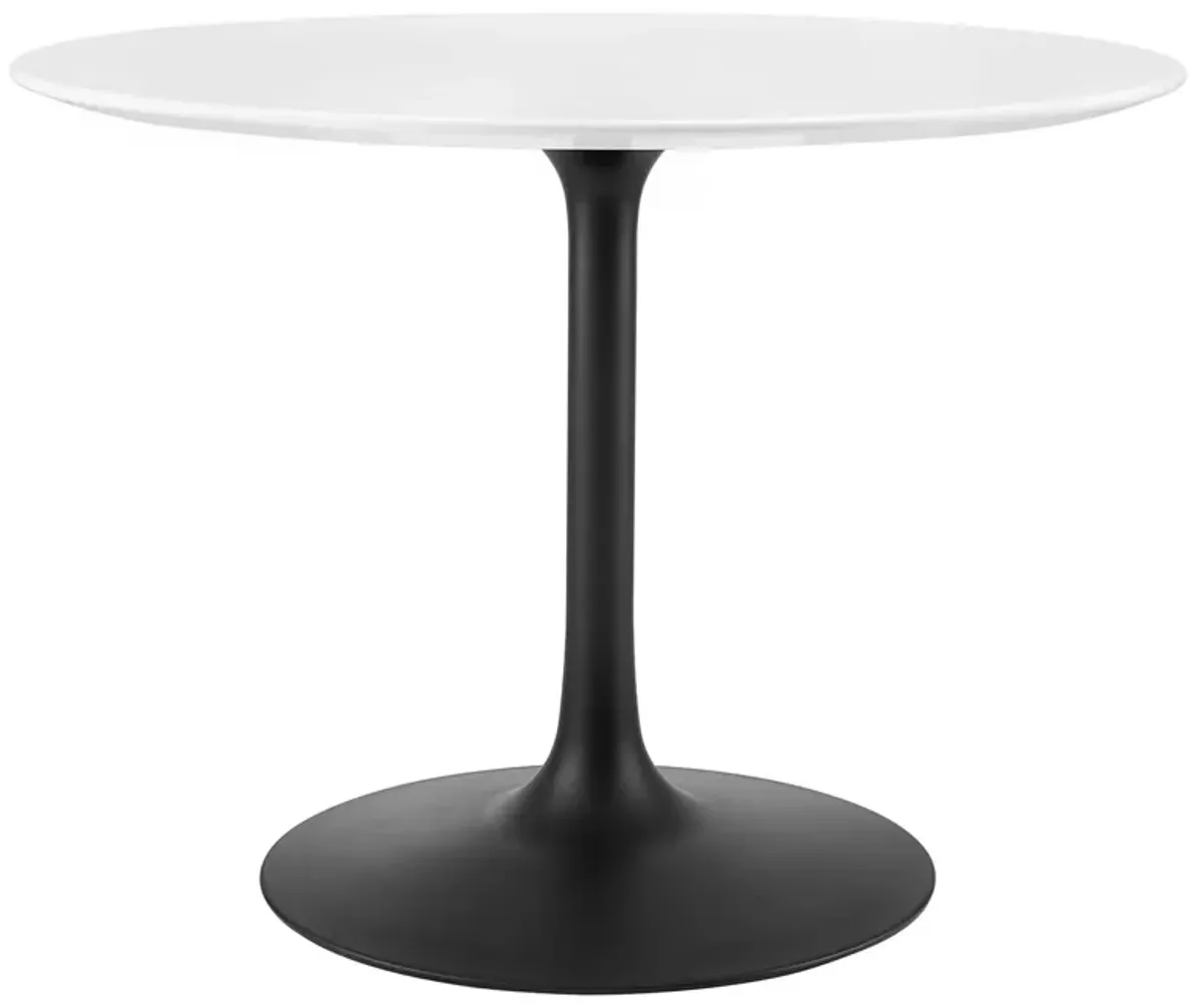 Lippa Round 40" Dining Table by Modway Wood / Black White