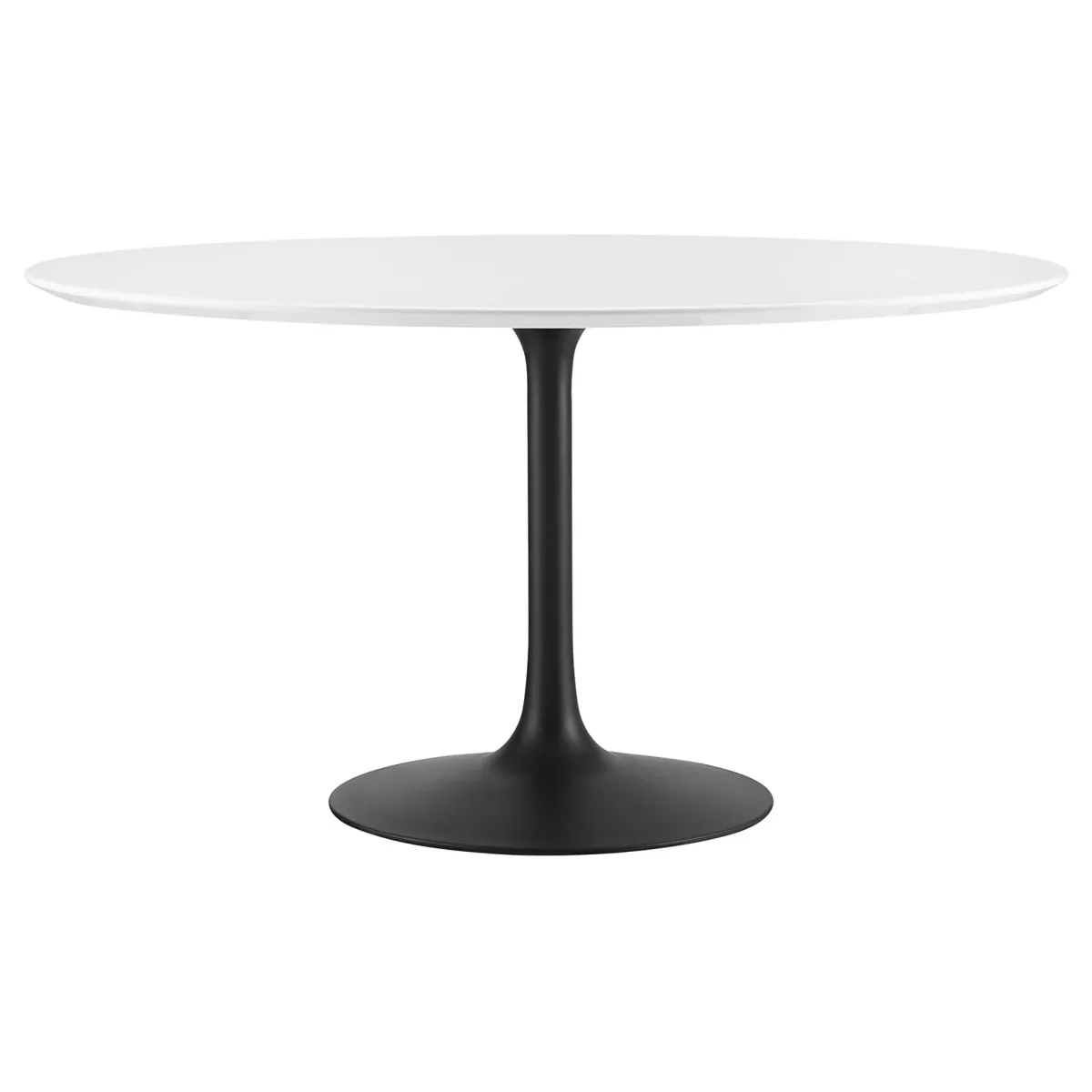 Lippa Round 54" Dining Table by Modway Wood / Black White
