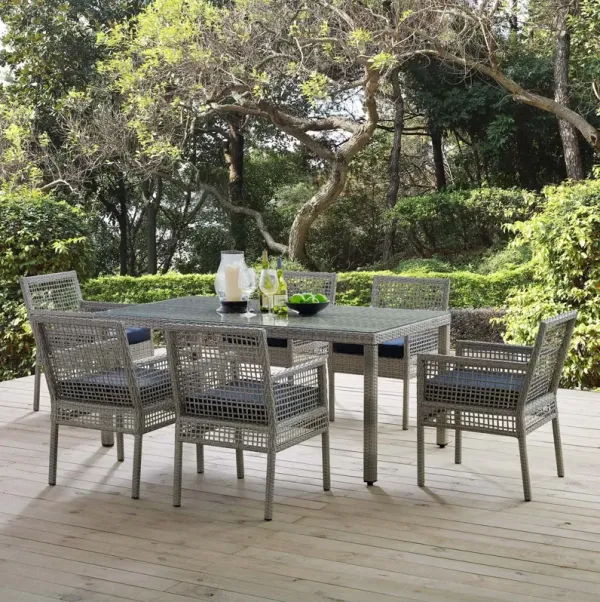 Aura 7 Piece Outdoor Patio Wicker Rattan Set by Modway