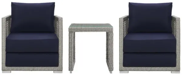 Aura 3 Piece Outdoor Patio Wicker Rattan Set by Modway