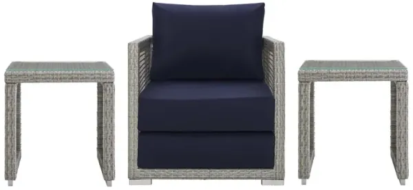 Aura 3 Piece Outdoor Patio Wicker Rattan Set by Modway