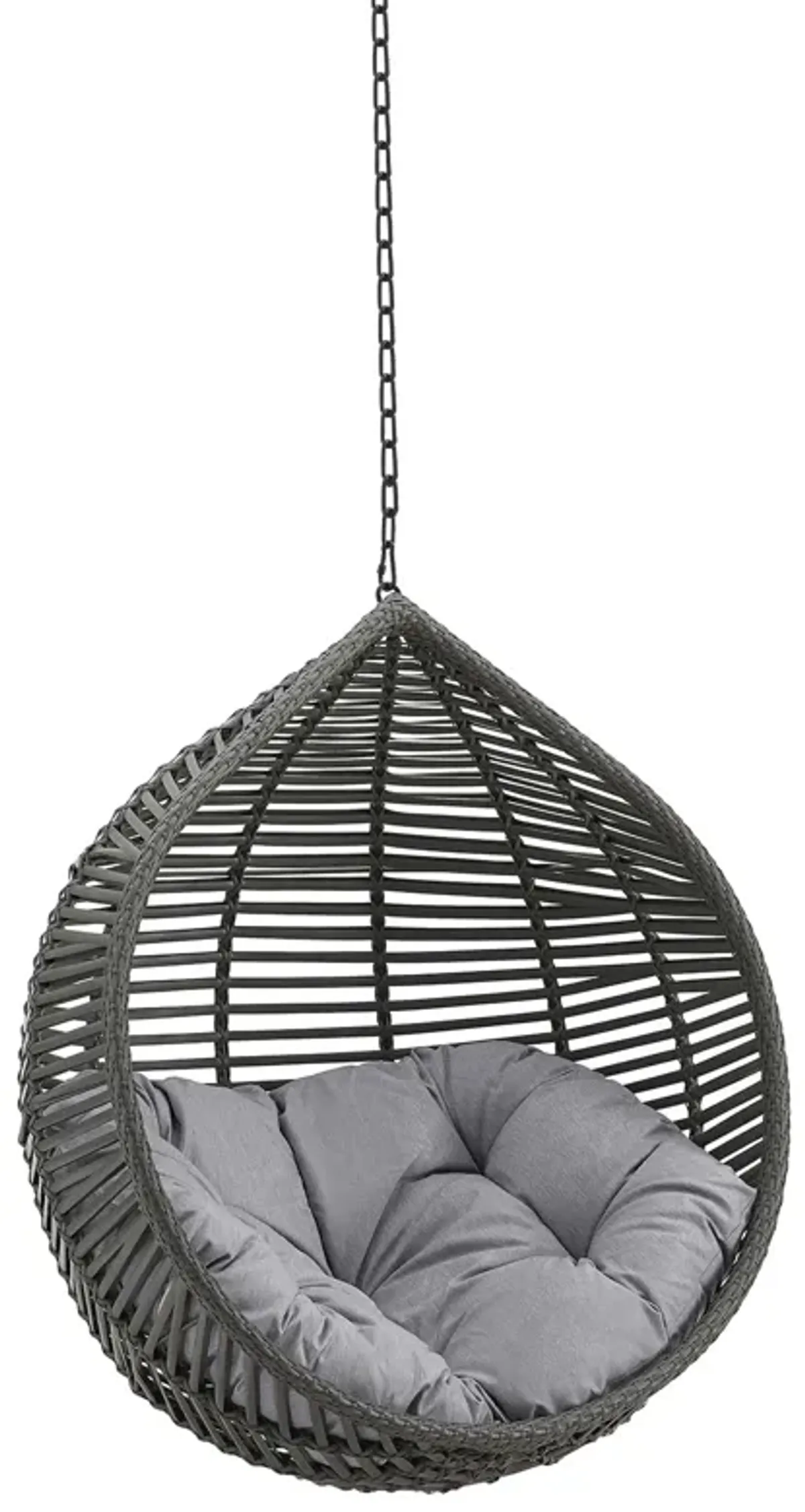 Garner Teardrop Outdoor Patio Swing Chair Without Stand by Modway Gray Mocha