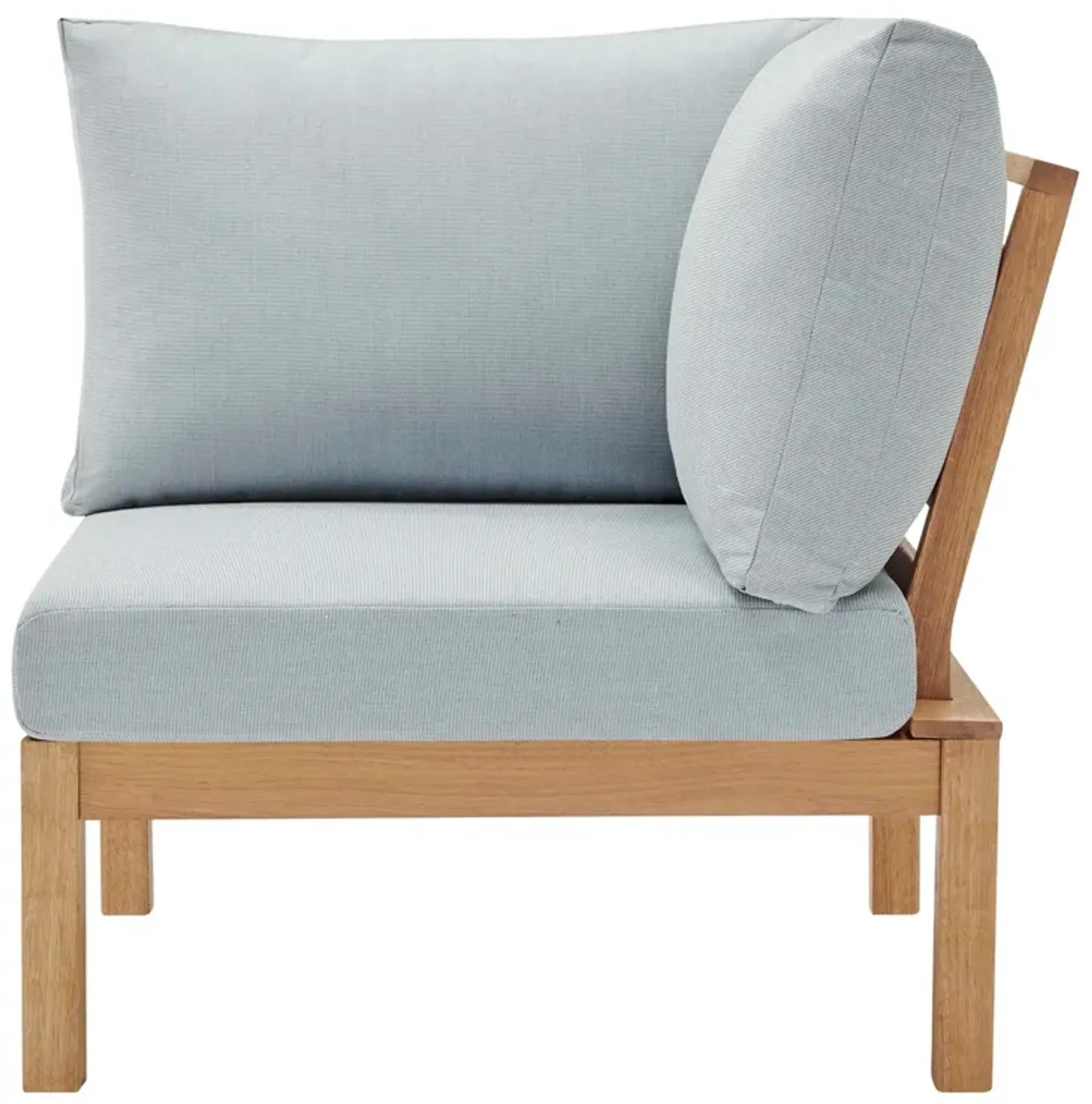 Freeport Karri Wood Sectional Sofa Outdoor Patio Corner Chair By Modway ...