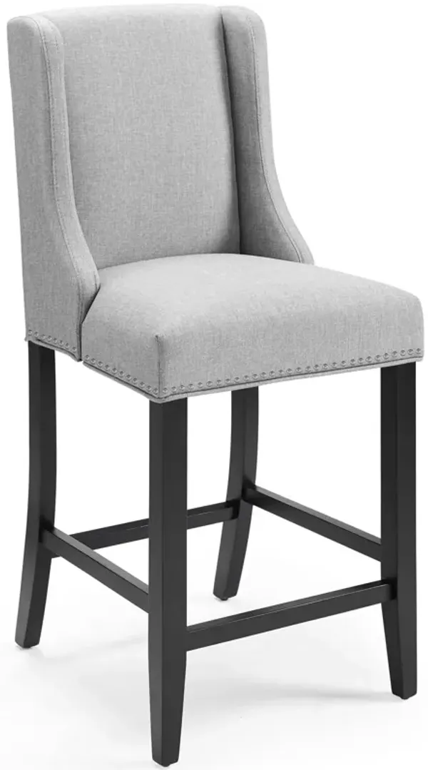 Baron Upholstered Fabric Counter Stool by Modway Light Gray