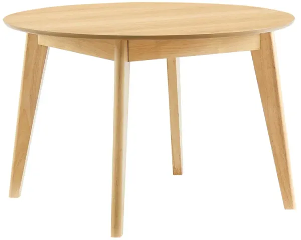 Vision 45" Round Dining Table by Modway Oak