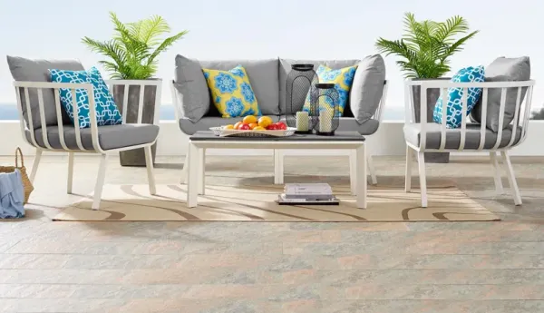 Riverside 5 Piece Outdoor Patio Aluminum Set by Modway