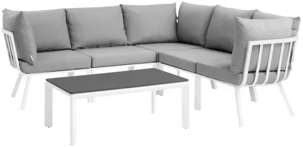 Riverside 6 Piece Outdoor Patio Aluminum Set by Modway