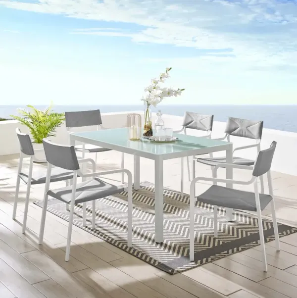 Raleigh 7 Piece Outdoor Patio Aluminum Dining Set by Modway