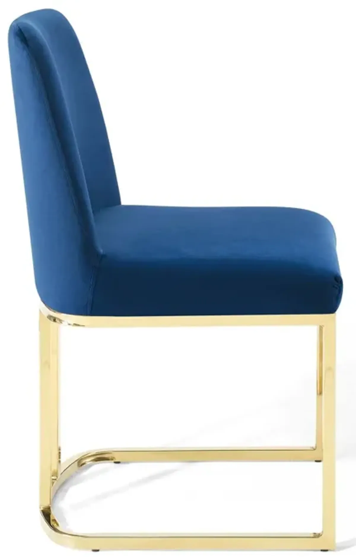 Amplify Sled Base Performance Velvet Dining Side Chair by Modway