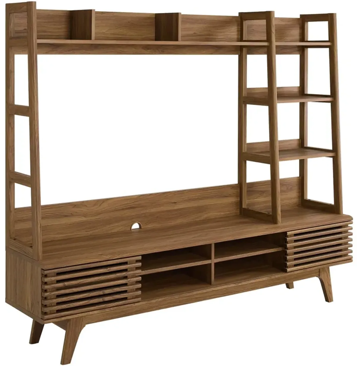 Render TV Stand Entertainment Center by Modway Walnut
