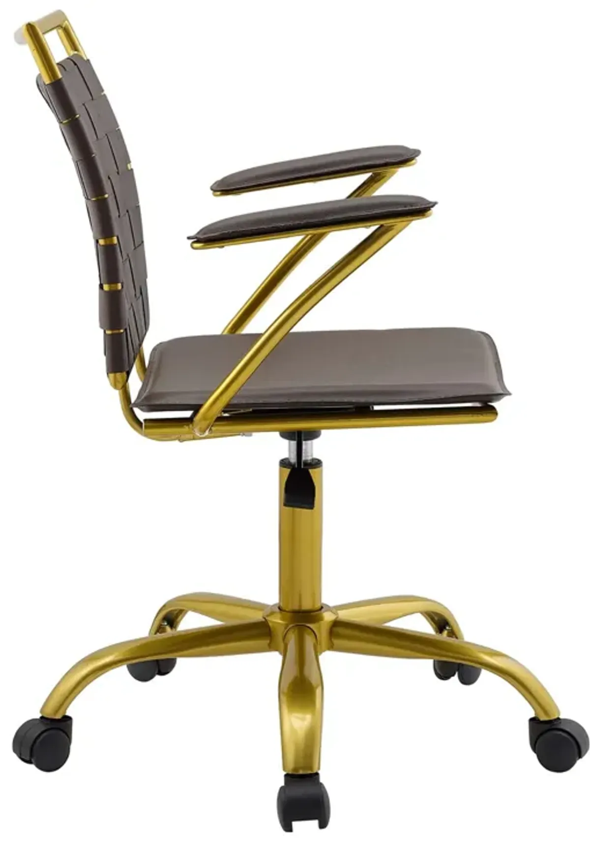 Fuse Faux Leather Office Chair by Modway Brown