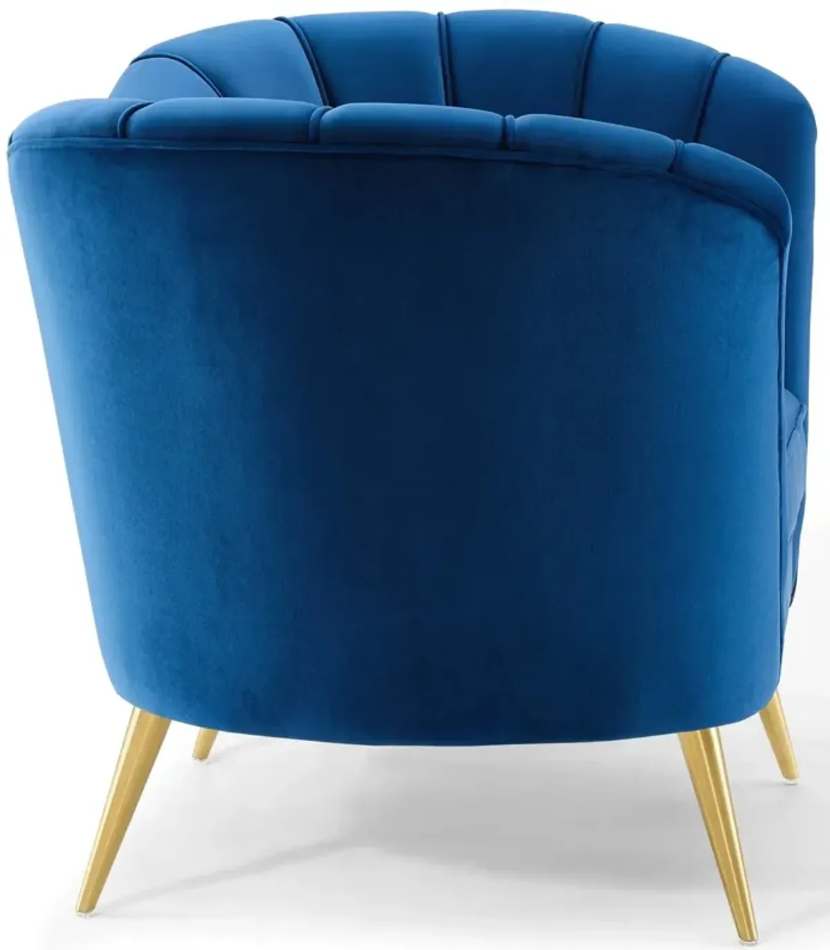 Opportunity Performance Velvet Armchair by Modway Navy