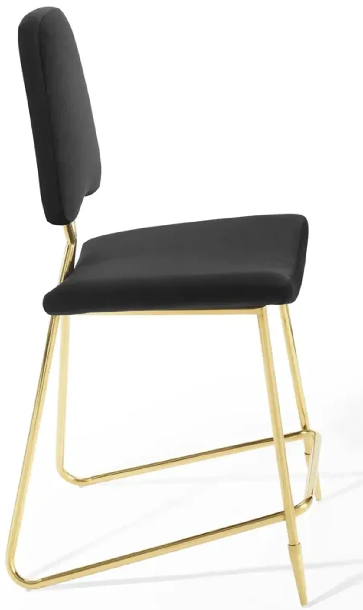 Ponder Performance Velvet Counter Stool by Modway Black