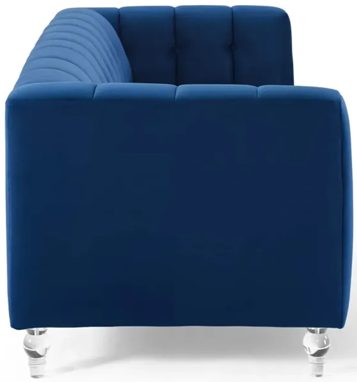 Mesmer Channel Tufted Button Performance Velvet Sofa by Modway