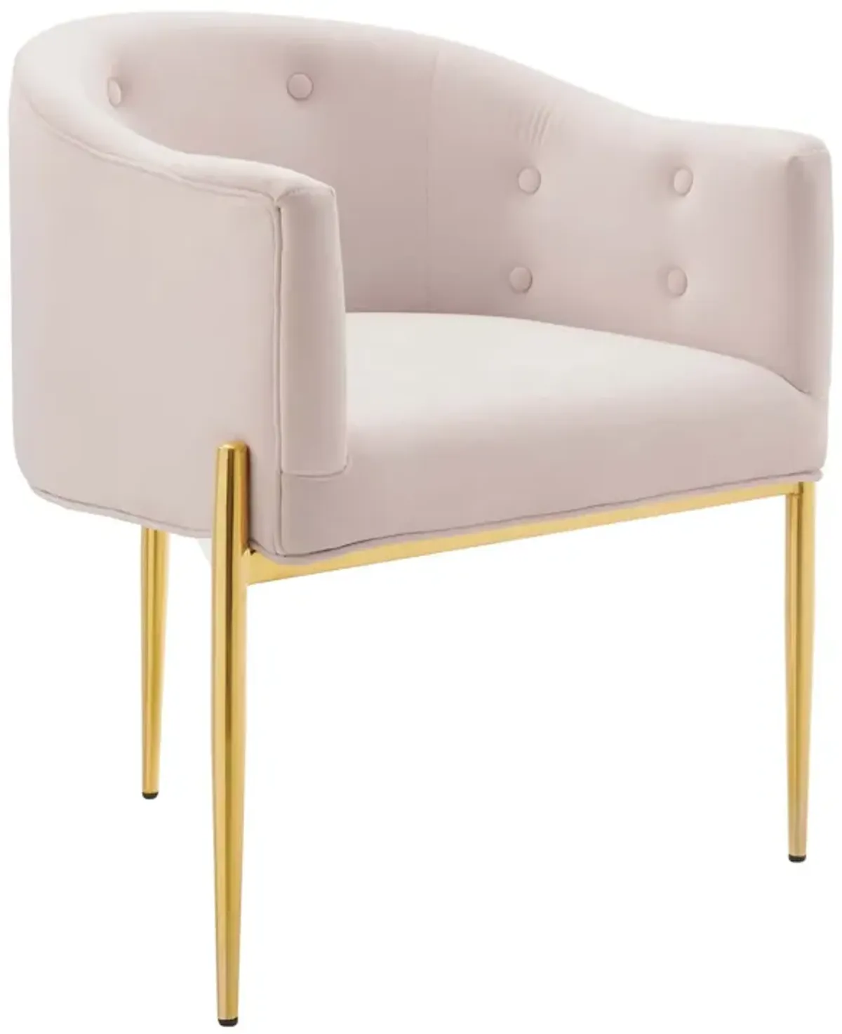 Savour Tufted Performance Velvet Accent Chair by Modway Pink
