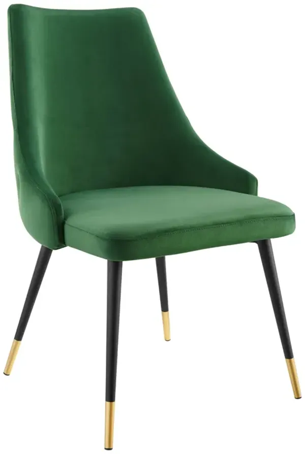 Adorn Tufted Performance Velvet Dining Side Chair by Modway Emerald