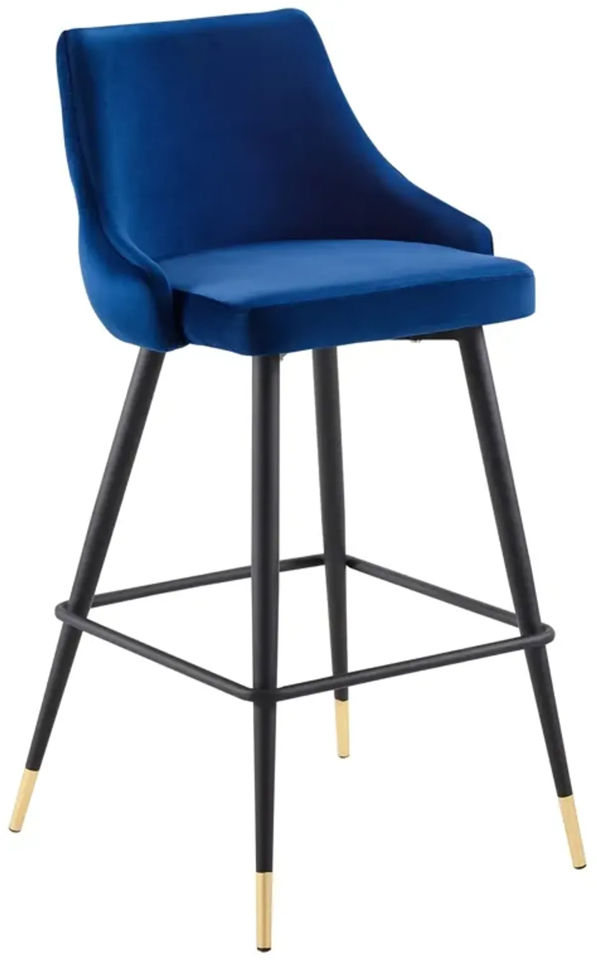 Adorn Performance Velvet Bar Stool by Modway Navy