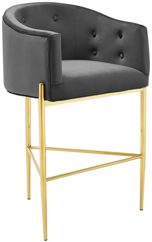 Savour Tufted Performance Velvet Bar Stool by Modway
