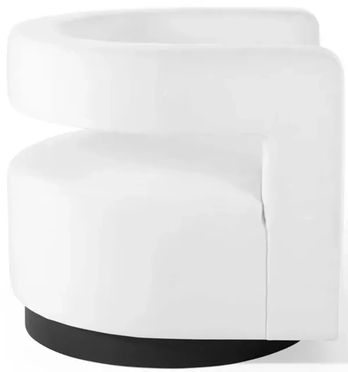 Spin Cutaway Performance Velvet Swivel Armchair by Modway