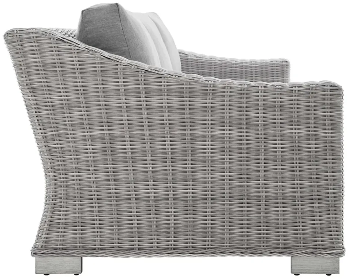 Conway Sunbrella® Outdoor Patio Wicker Rattan Sofa by Modway