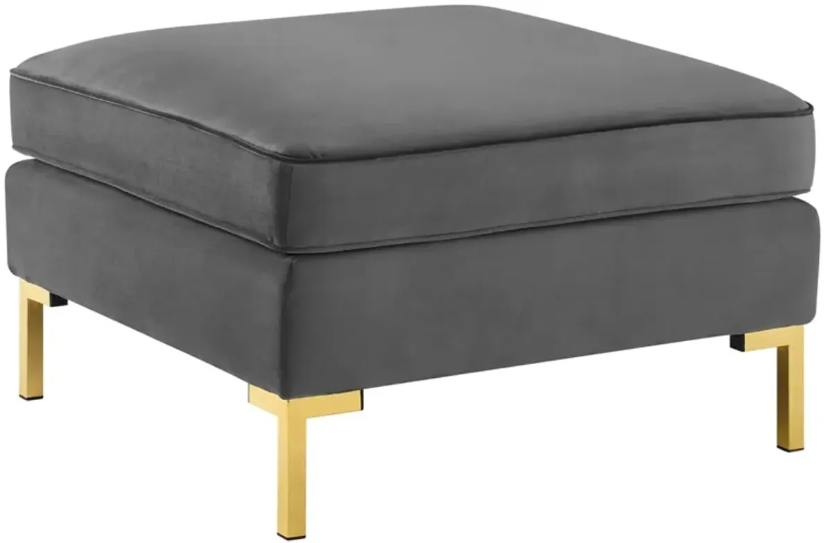 Ardent Performance Velvet Ottoman by Modway Gray