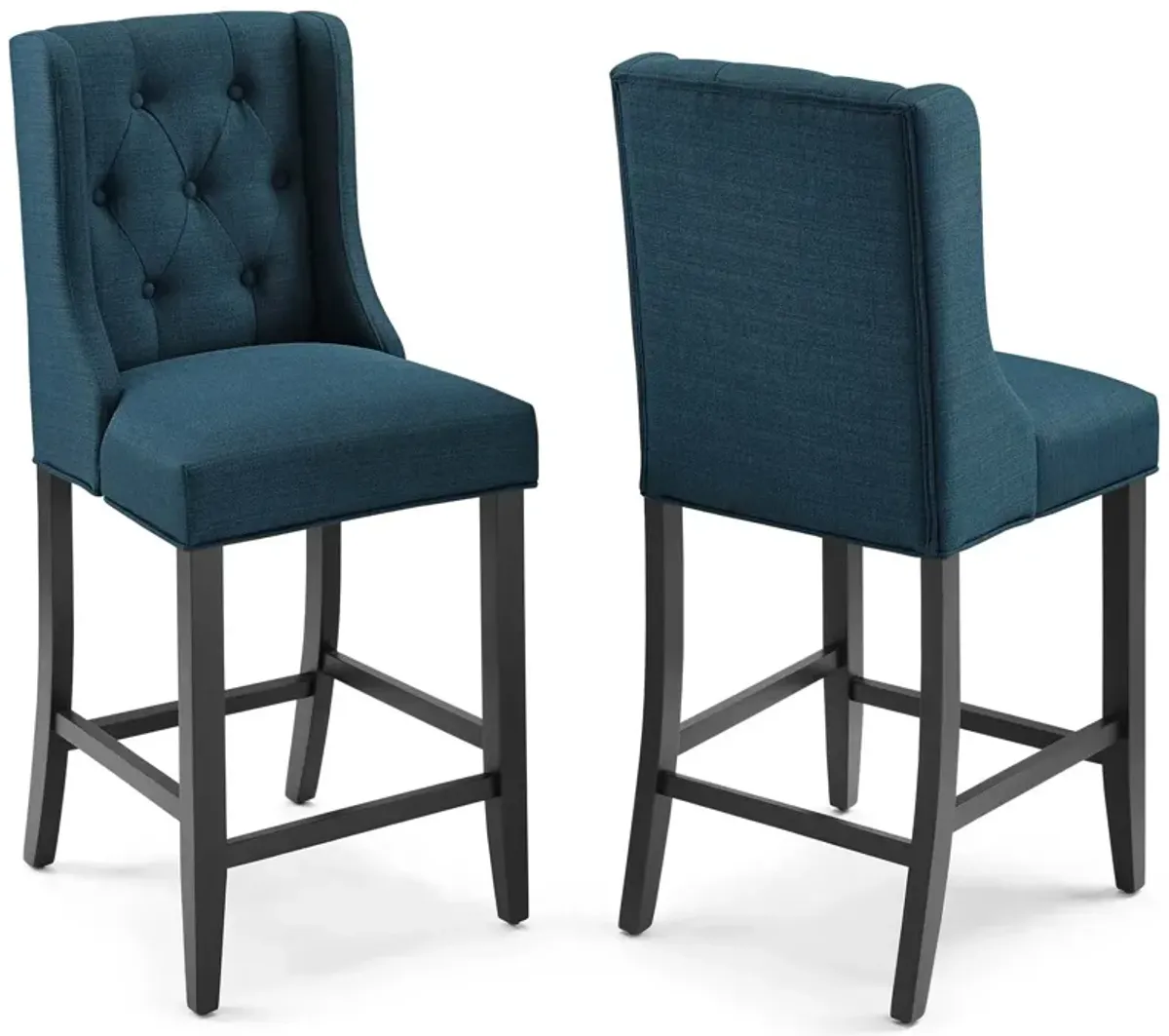 Baronet Upholstered Fabric Counter Bar Stool Set of 2 by Modway