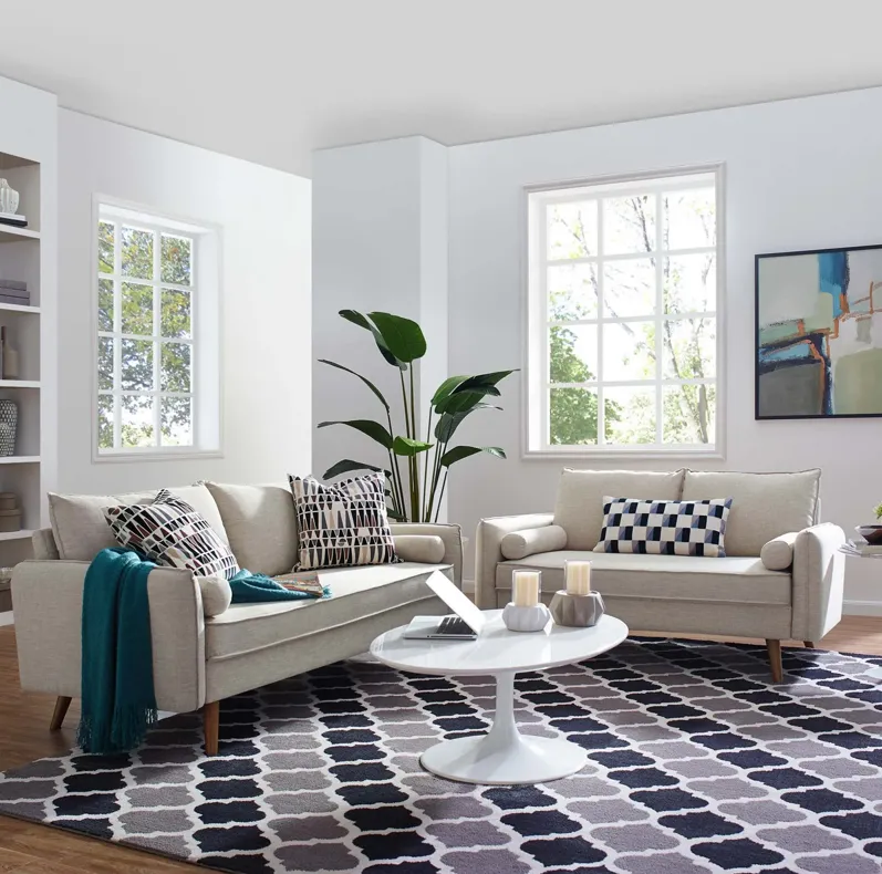 Revive Upholstered Fabric Sofa and Loveseat Set by Modway