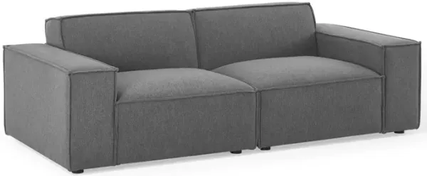 Restore 2-Piece Sectional Sofa by Modway Charcoal