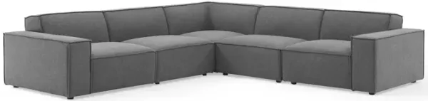 Restore 5-Piece Sectional Sofa by Modway Charcoal