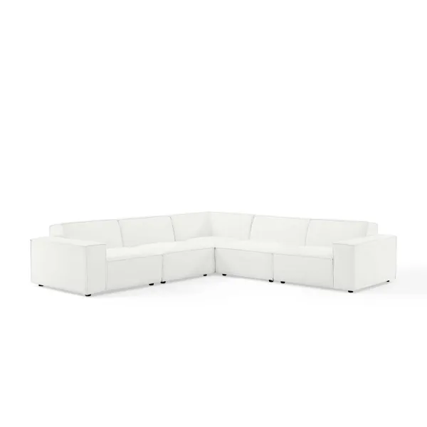 Restore 5-Piece Sectional Sofa by Modway White