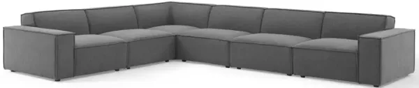 Restore 6-Piece Sectional Sofa by Modway Charcoal