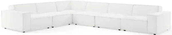Restore 6-Piece Sectional Sofa by Modway White