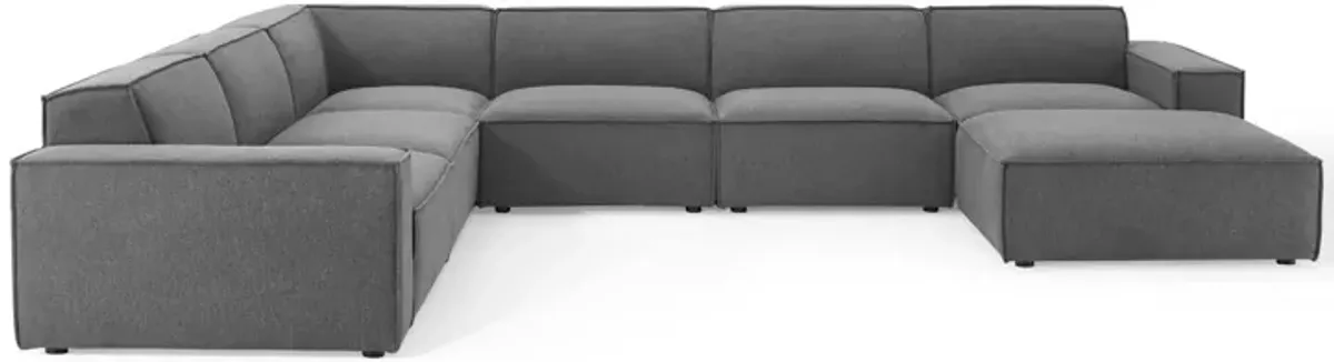 Restore 7-Piece Sectional Sofa by Modway White