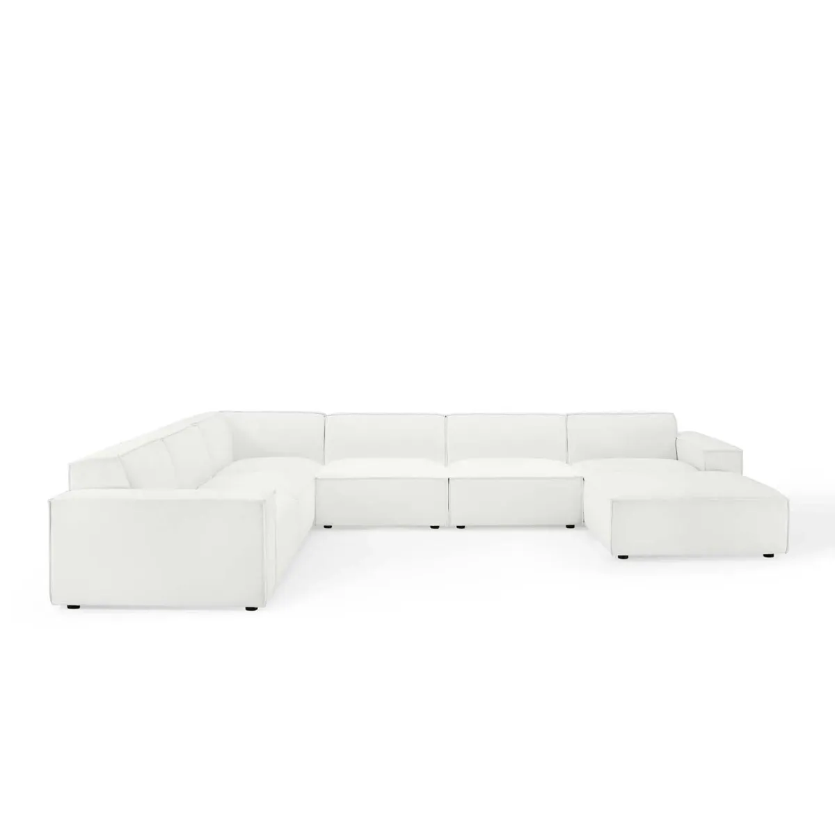 Restore 7-Piece Sectional Sofa by Modway White