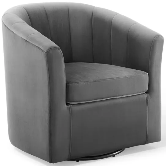 Prospect Performance Velvet Swivel Armchair by Modway