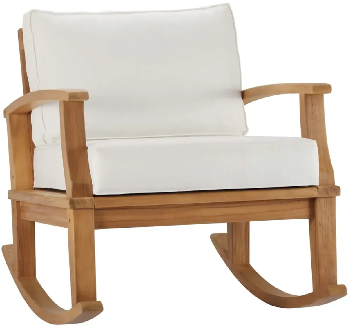 Marina Outdoor Patio Teak Rocking Chair by Modway