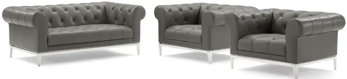 Idyll Tufted Upholstered Leather 3 Piece Set by Modway