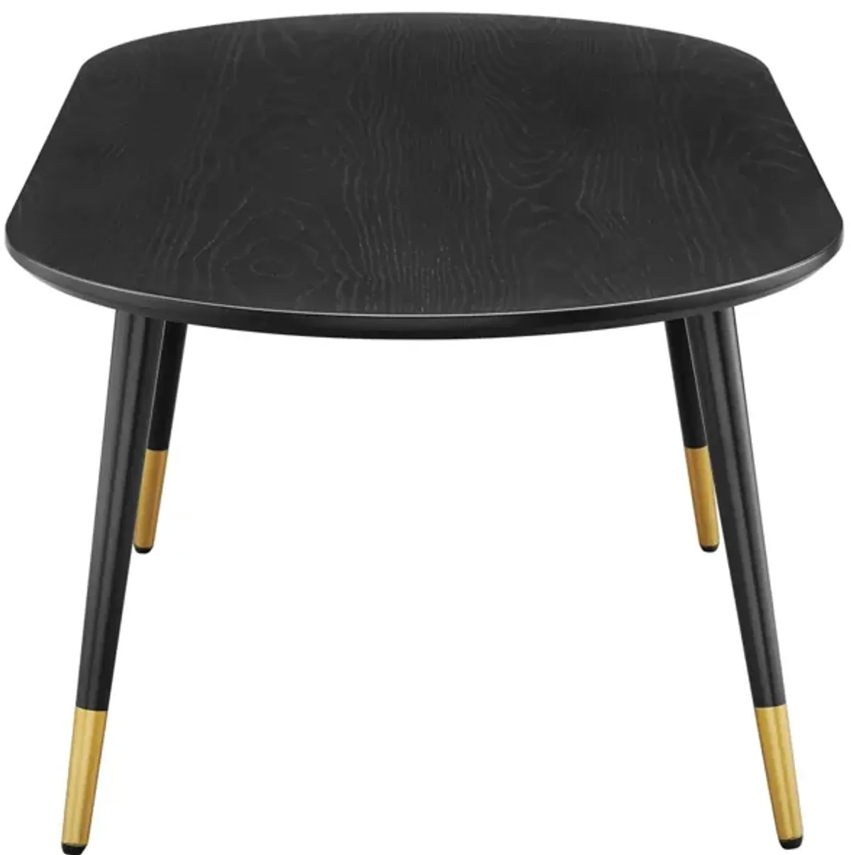 Vigor 47" Oval Coffee Table by Modway Black