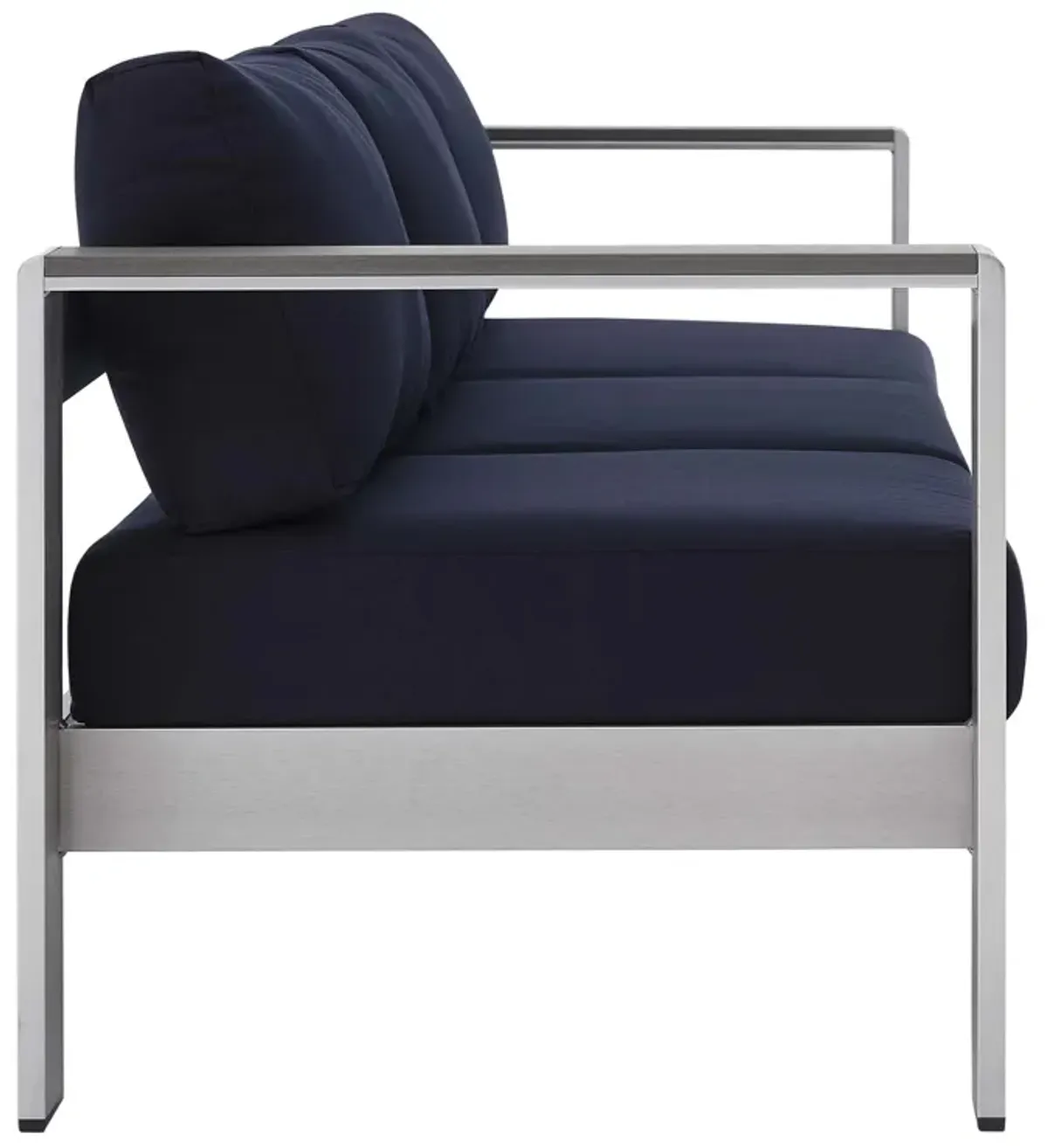 Shore Sunbrella® Fabric Aluminum Outdoor Patio Sofa by Modway
