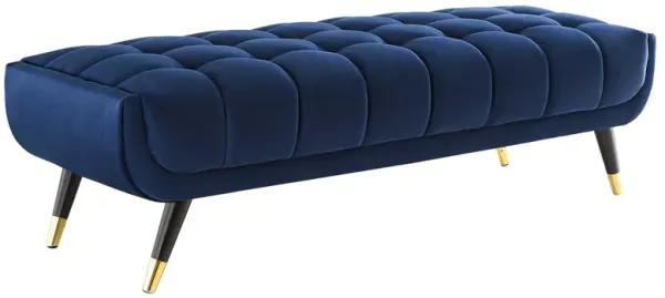 Adept 60" Performance Velvet Bench by Modway Midnight Blue